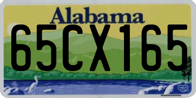 AL license plate 65CX165