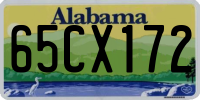 AL license plate 65CX172