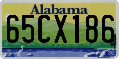 AL license plate 65CX186