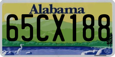AL license plate 65CX188