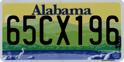 AL license plate 65CX196