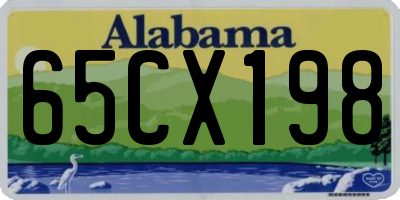 AL license plate 65CX198
