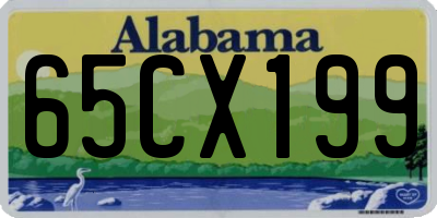AL license plate 65CX199