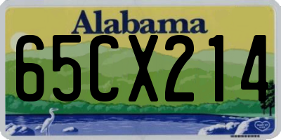 AL license plate 65CX214
