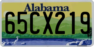 AL license plate 65CX219