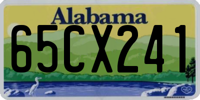 AL license plate 65CX241