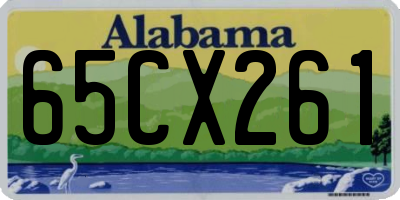 AL license plate 65CX261