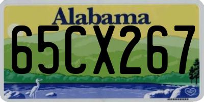AL license plate 65CX267