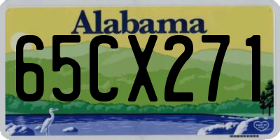 AL license plate 65CX271