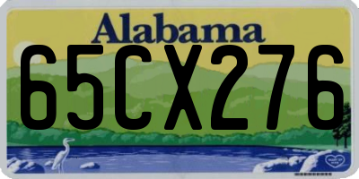 AL license plate 65CX276