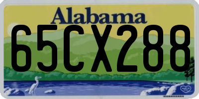 AL license plate 65CX288