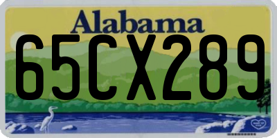 AL license plate 65CX289
