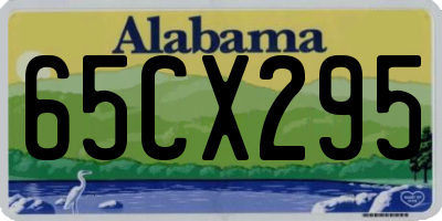 AL license plate 65CX295
