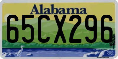 AL license plate 65CX296