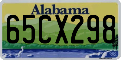 AL license plate 65CX298