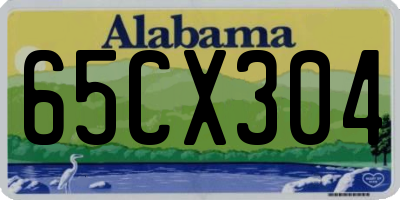 AL license plate 65CX304