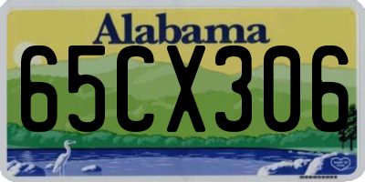 AL license plate 65CX306