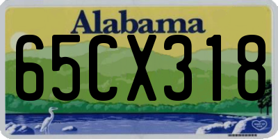 AL license plate 65CX318