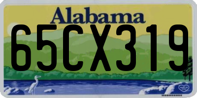 AL license plate 65CX319