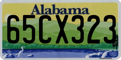 AL license plate 65CX323
