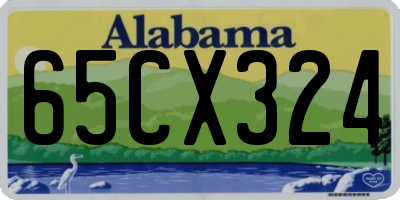 AL license plate 65CX324