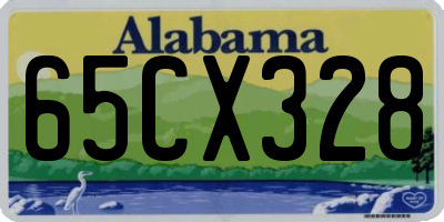 AL license plate 65CX328