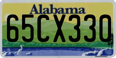 AL license plate 65CX330