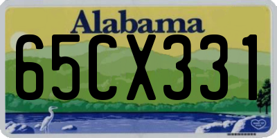 AL license plate 65CX331