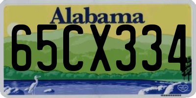 AL license plate 65CX334