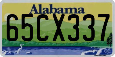 AL license plate 65CX337