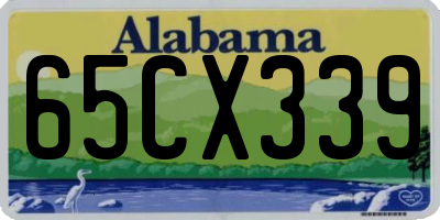 AL license plate 65CX339