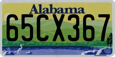 AL license plate 65CX367