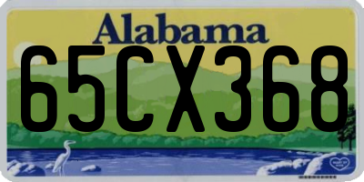 AL license plate 65CX368