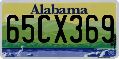 AL license plate 65CX369