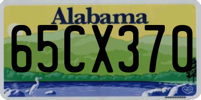 AL license plate 65CX370