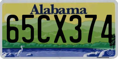 AL license plate 65CX374