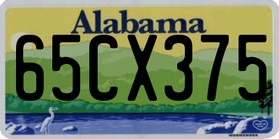 AL license plate 65CX375