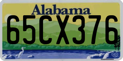 AL license plate 65CX376