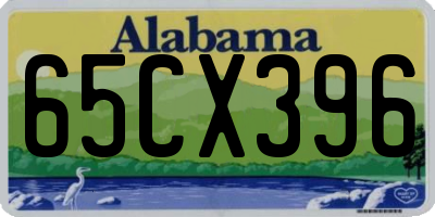 AL license plate 65CX396