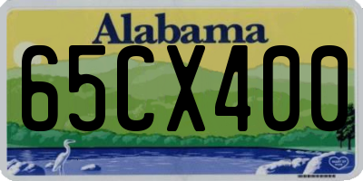 AL license plate 65CX400