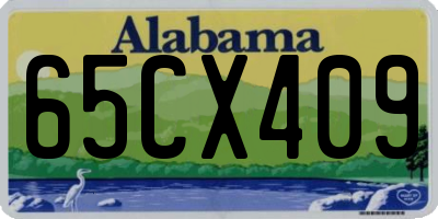 AL license plate 65CX409