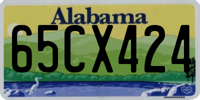 AL license plate 65CX424