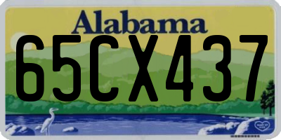 AL license plate 65CX437