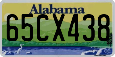AL license plate 65CX438