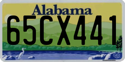 AL license plate 65CX441