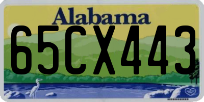 AL license plate 65CX443