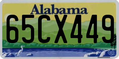 AL license plate 65CX449