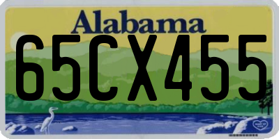 AL license plate 65CX455