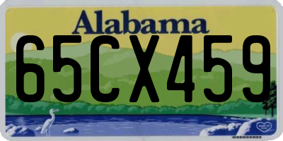 AL license plate 65CX459