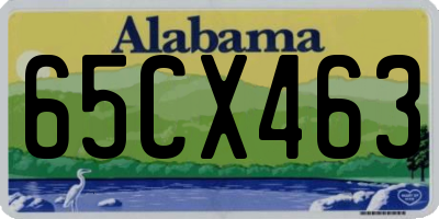 AL license plate 65CX463